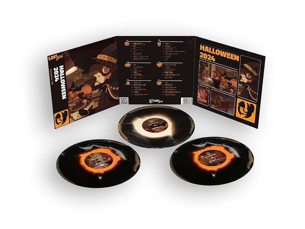 おくらいりHALLOWEEN2024 Amazon.com: Halloween 2024 - Marbled Black Colored Vinyl